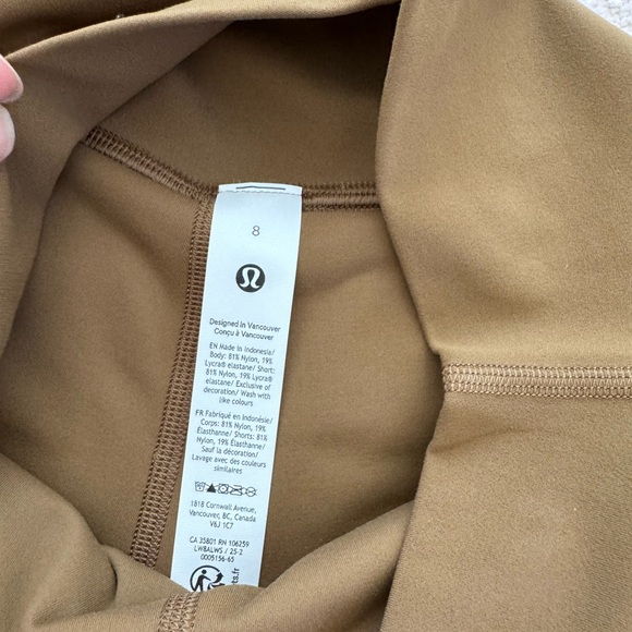 Lululemon Flow Y bra and Align High-Rise Skirt in color Allspice size8 set - Picture 6 of 13